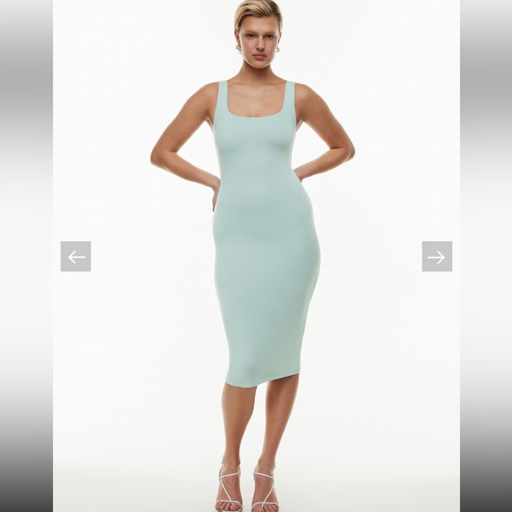 NWT Aritzia Babaton Contour Squareneck Dress in Coffee Bean - Picture 5 of 5